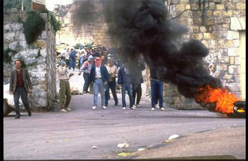 Outbreak of Palestinian Intifada 